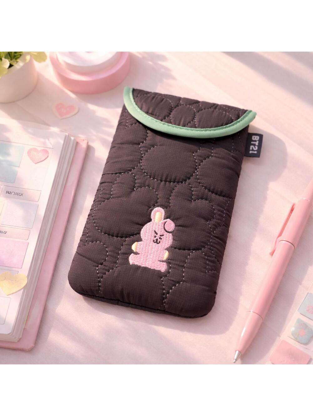 BT21 Cooky Quilted Pouch | BTS Jungkook | K-Pop Merch